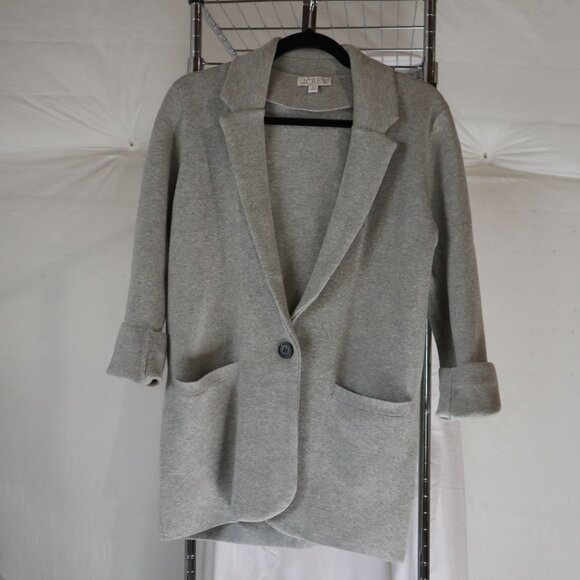 JCREW knit gray blazer, size xs, Sweater blazer - Picture 2 of 8